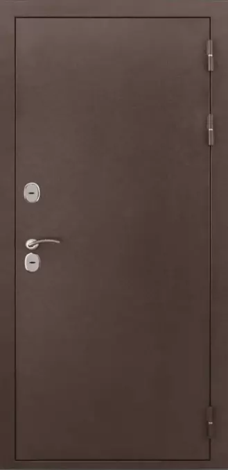 Дверь входная металл 10,5 см Термо мед.Антик/СБ-1 Дуб белен + ст.мат. 860*2050 ст.1,5 мм лев.