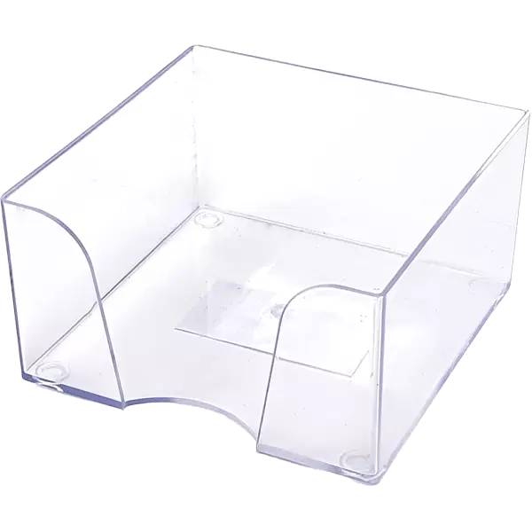 Пластиковый бокс для бумажного блока 90x90x50 мм, прозрачный, Attomex 4105401