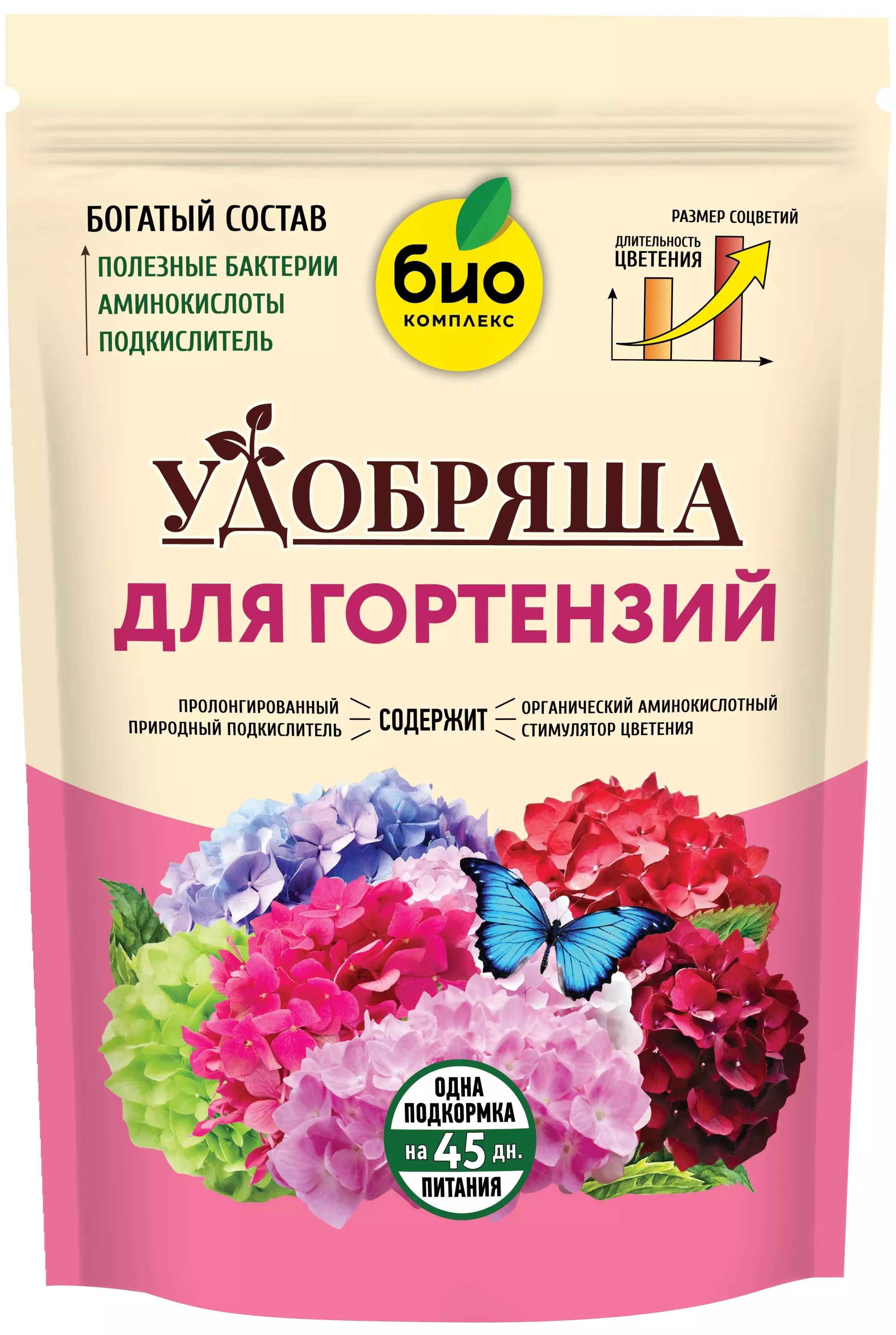 Удобрение для гортензий 900 г, Биоша БИО-комплекс