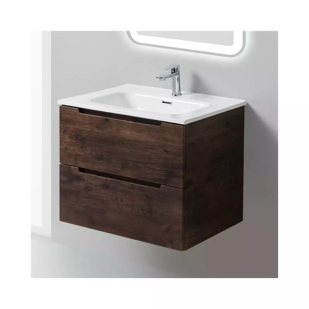 Тумба подвесная BelBagno ETNA-600-2C-SO-RW-P Rovere Moro (Без Раковины! - продается отдельно)