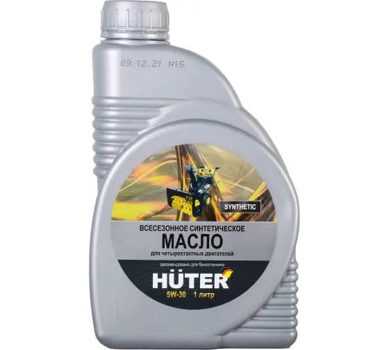 Масло моторное для четырехтактных двигателей синтетика 5W30 Huter 1л.