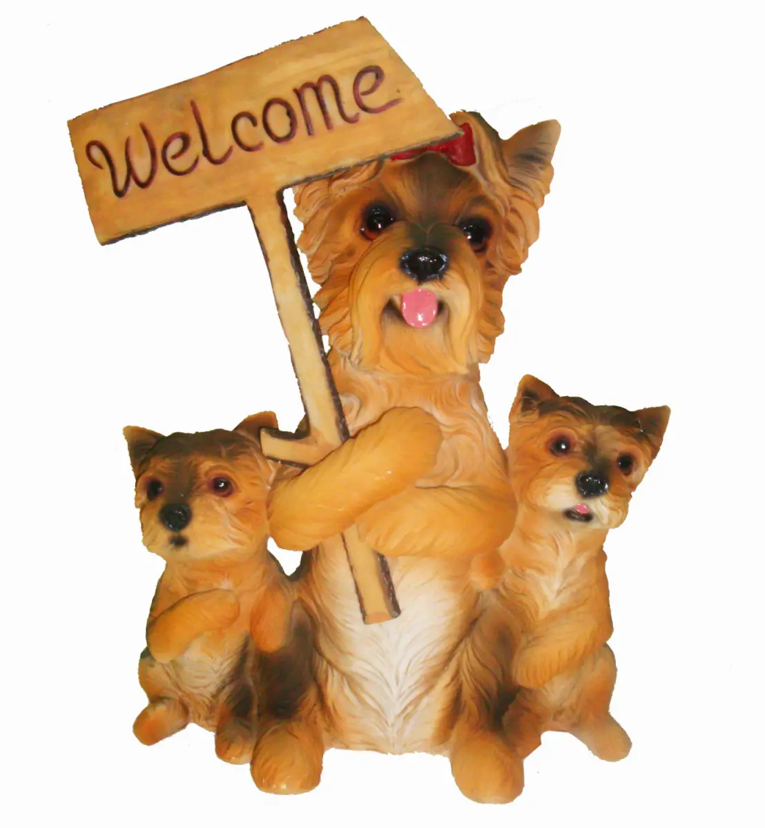 Садовая фигура Три собаки Welcome, 22*32 см, FS-10710