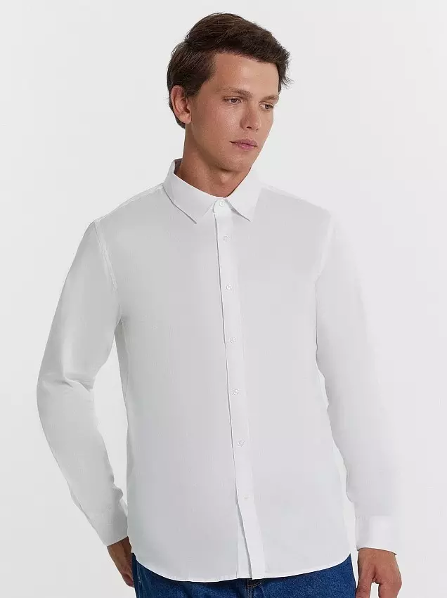 Сорочка с длинным рукавом мужская Mark Formelle 121912 белый, р-р 108-188 (54 / XXL)