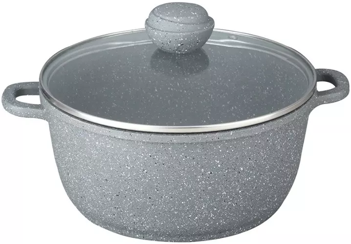 Кастрюля 6,0 л, алюминий &quot;SILVER MARBLE&quot;, Bekker, BK-3816