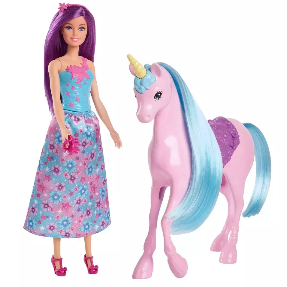 Игровой набор Барби и единорог Barbie HYT62