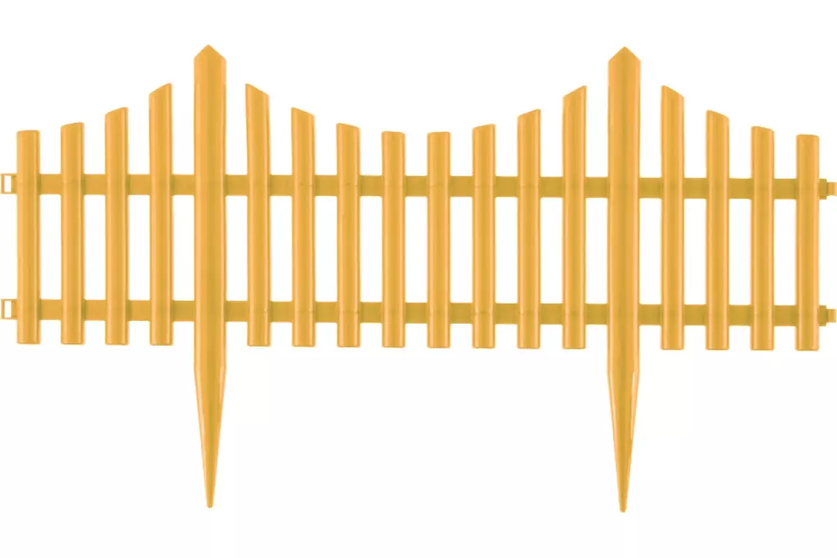 Декоративный забор Гибкий, 24х300 см, желтый, / Palisad