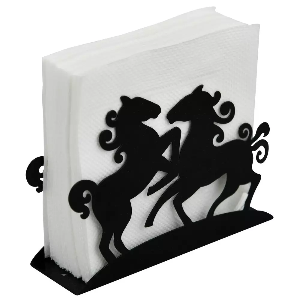 Салфетница 14х10х4 см,Мустанг, металл., 88.537