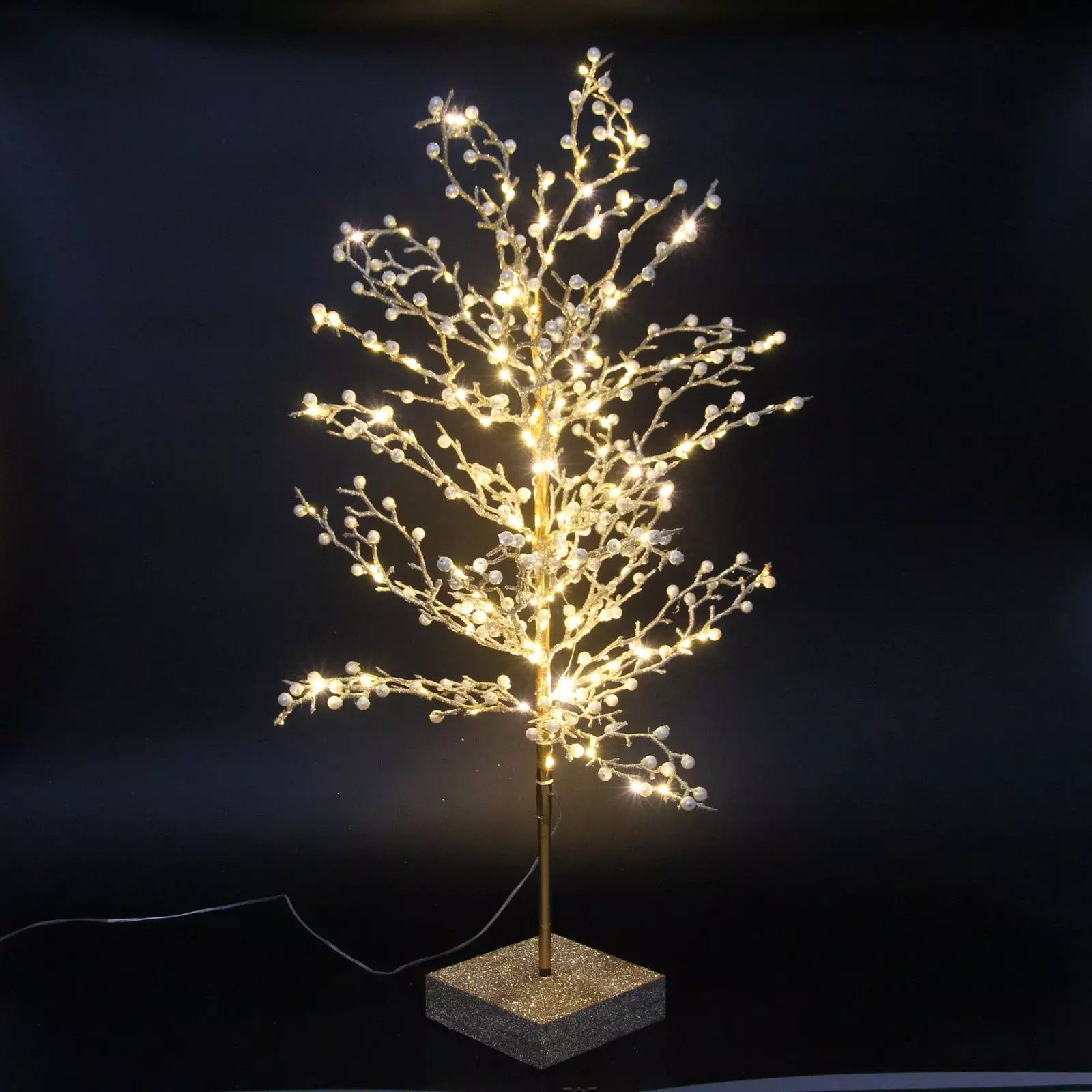 Светодиодная фигура Дерево 80 см золото 201-1019