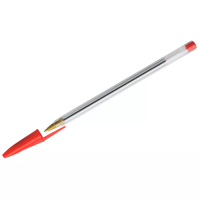 Шариковая ручка OfficeSpace красная, 0,7мм