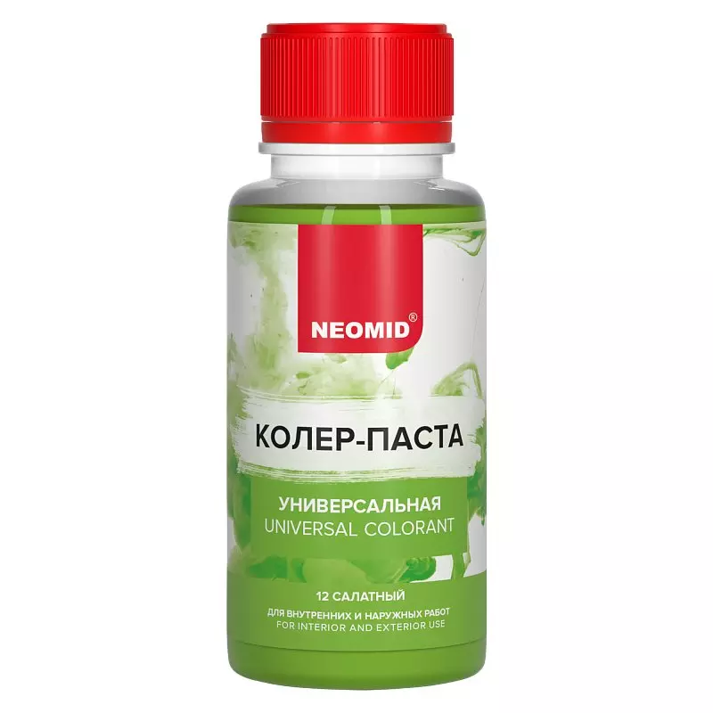 Колер-паста универсальная Neomid Палитра №1 12 салатный 100 мл