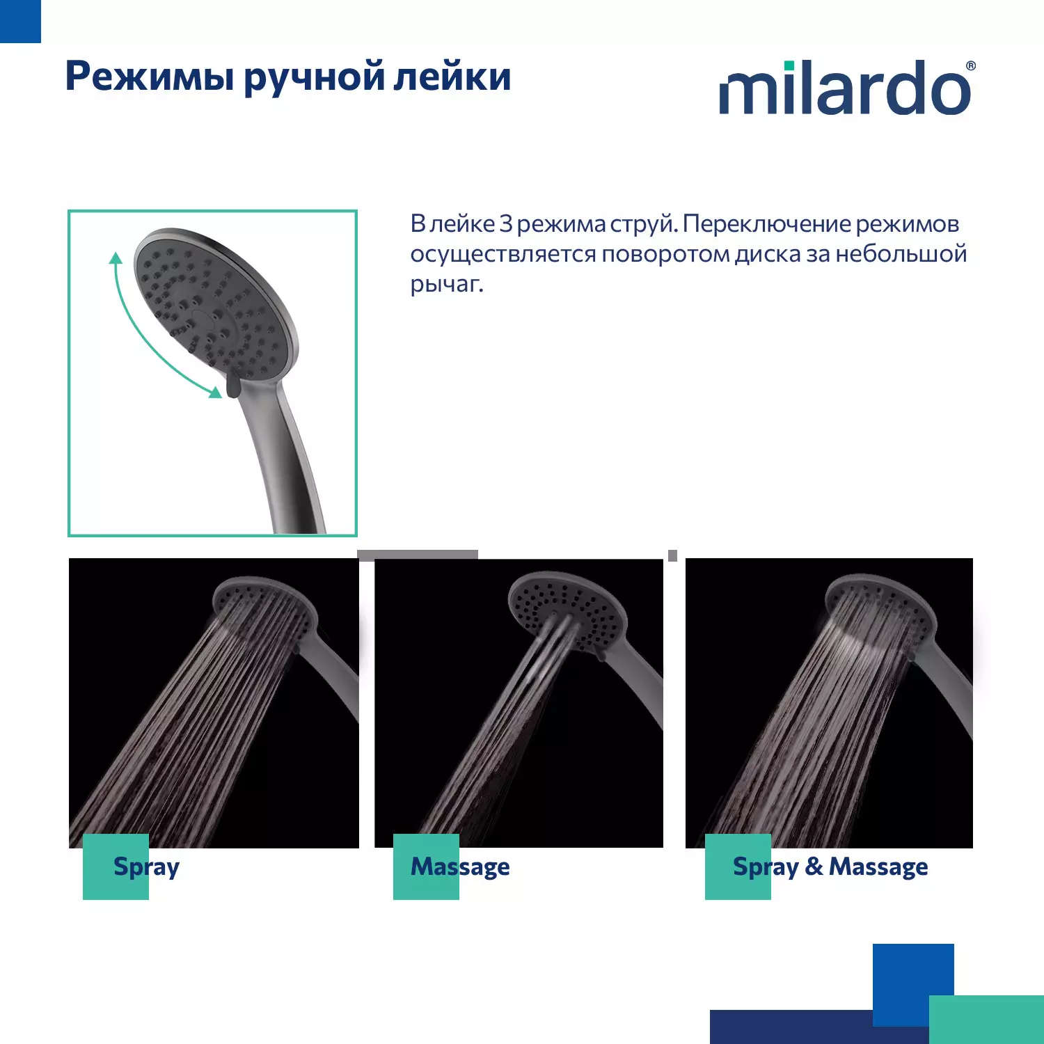 Смеситель для ванны, длинный излив 35 см, матовый графит Milardo Рора (Rora) RORGM00M10 латунь