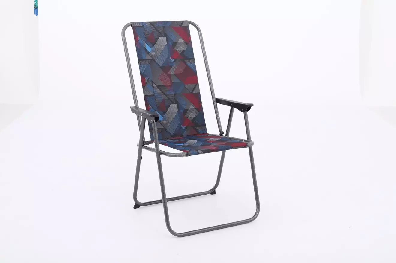 Складное кресло 53х58х90см, сталь 18мм с полимерным покрытием, оксфорд 600х600, макс 90кг арт.CFBX0056-2R Код270158