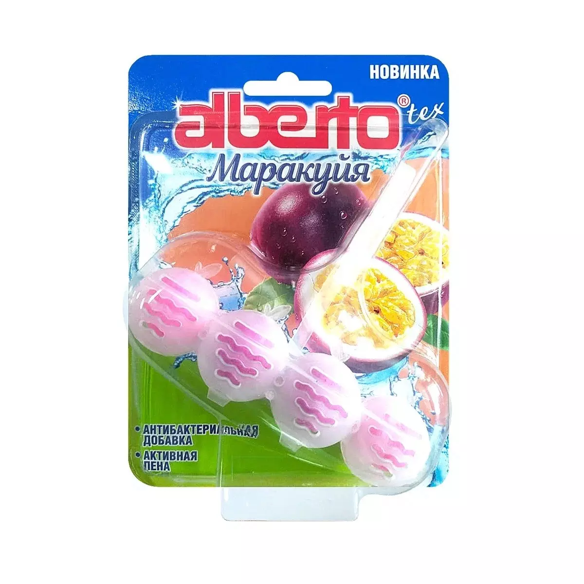 Подвеска для унитаза ALBERTOTEX Маракуя 1шт 50 гр