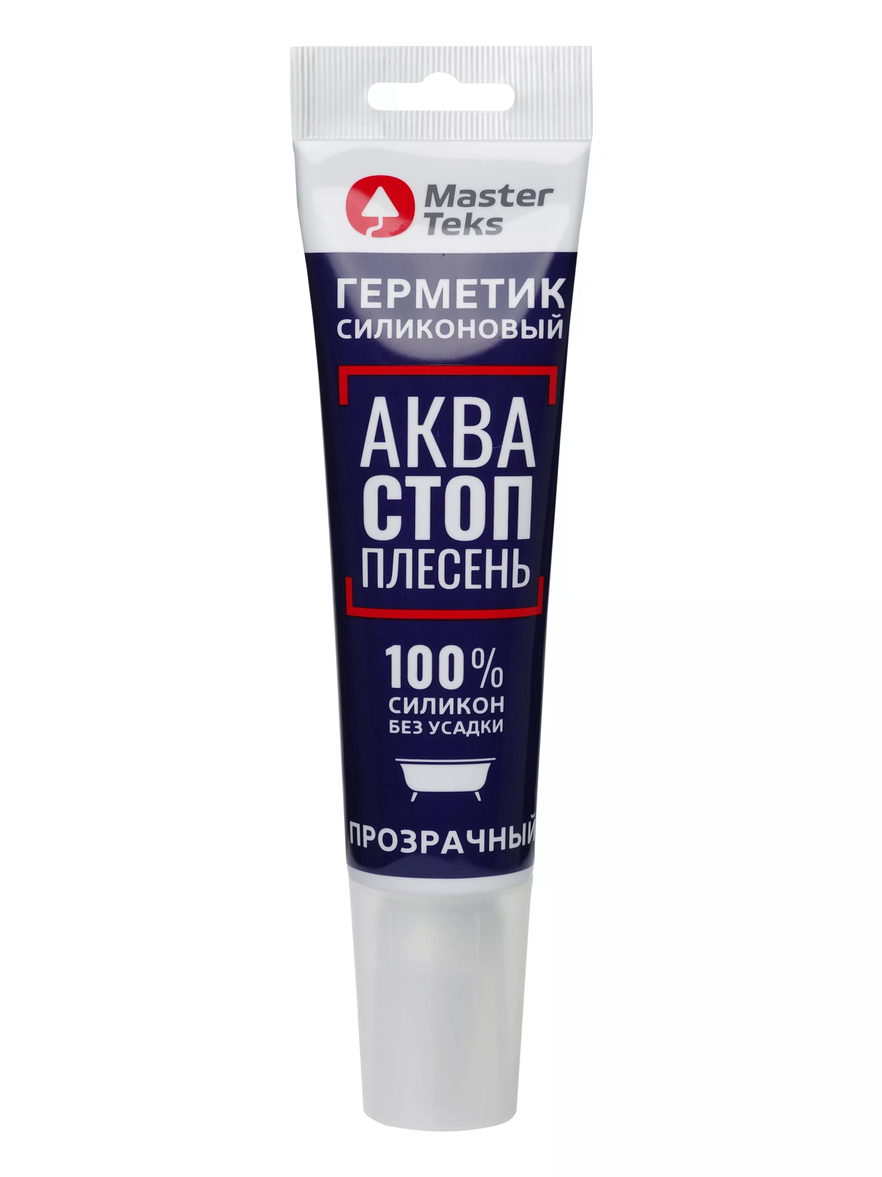 Герметик силиконовый MasterTeks Аква Стоп-плесень 80 мл прозрачный