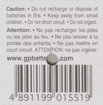 Батарейка LR54 (G10, V10GA, LR1130, 189) 1шт GP