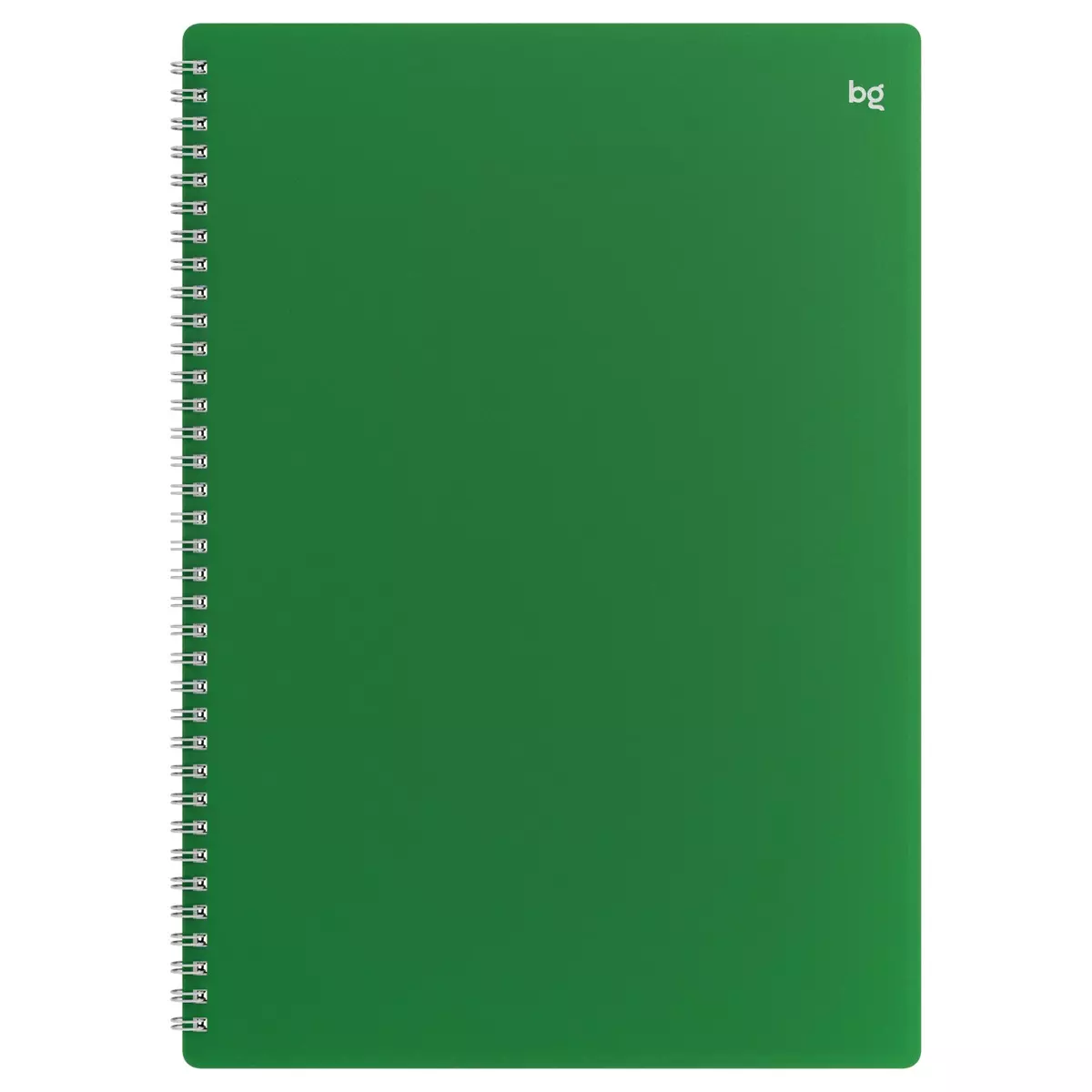 Тетрадь А4 в клетку 48 листов, на гребне BG "Base", пластиковая обложка, зеленая