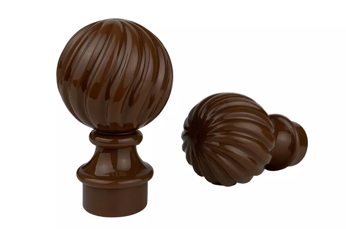 Наконечник для карниза d=28 мм вишня американская (2шт) эра в упаковке