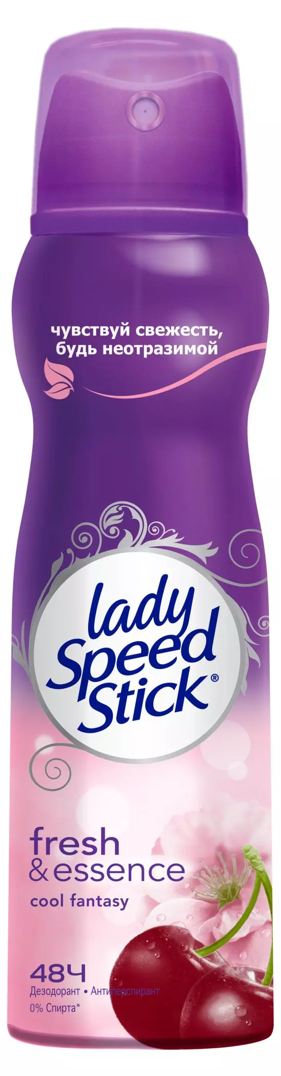 Дезодорант-антиперспирант Lady speed stick Спрей Fresh&Essence Cool Fantasy Цветок Вишни 150мл