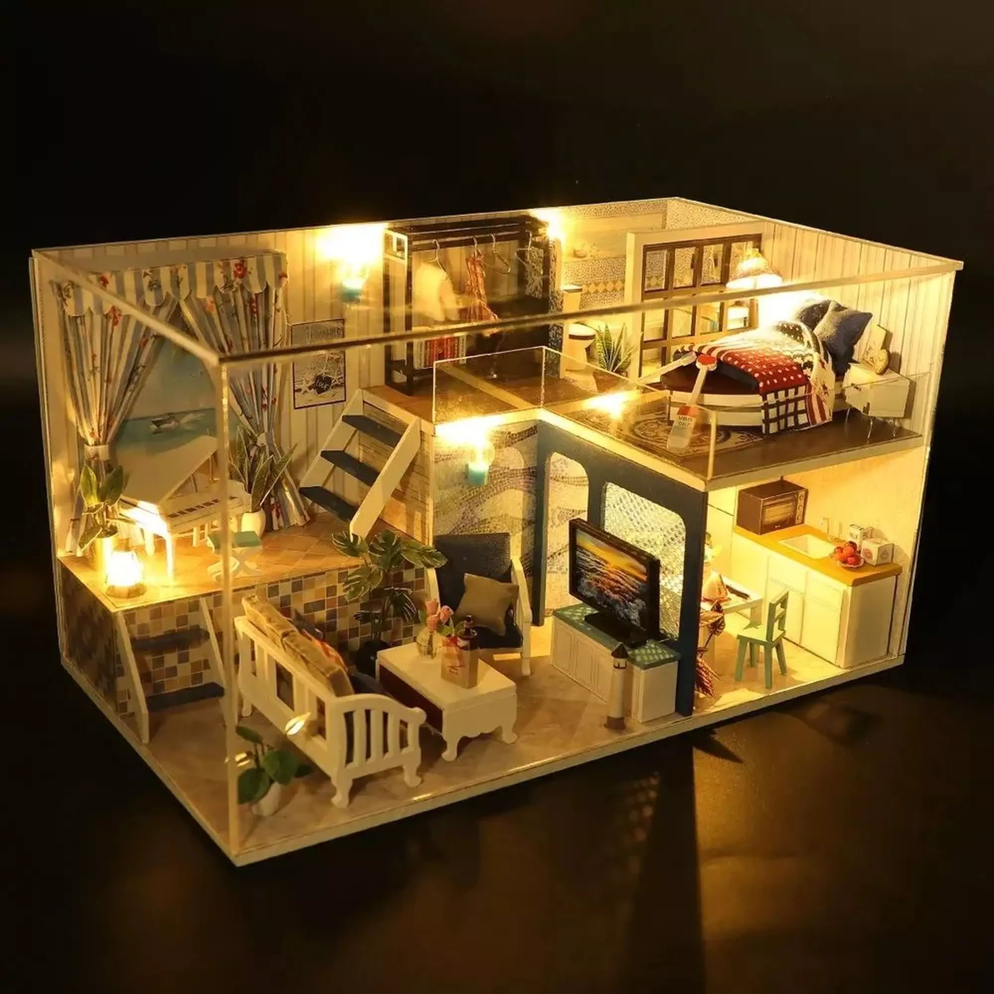 Румбокс интерьерный конструктор MiniHouse Путешествие на море Hobby Day PC2116