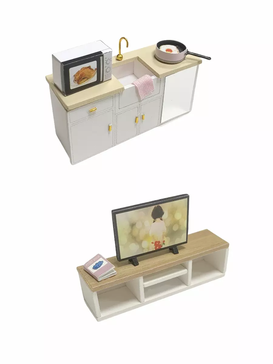 Румбокс интерьерный конструктор MiniHouse Розовый сканди Hobby Day PC2301