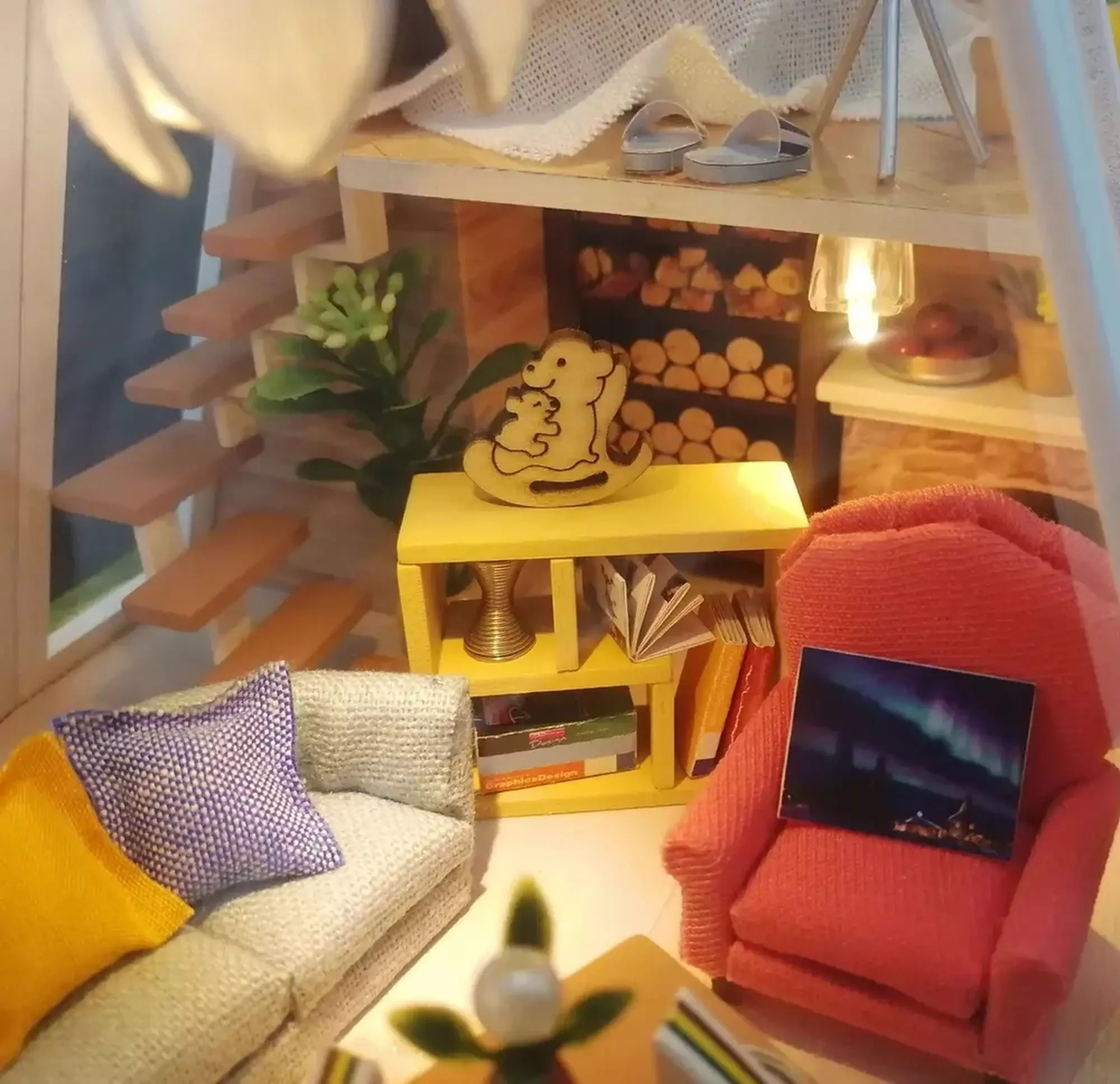 Румбокс интерьерный конструктор MiniHouse Хижина 21-ого века Hobby Day M902