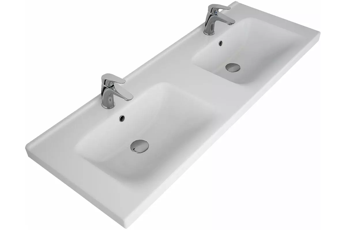 Раковина мебельная двойная 125х47 см Dreja Гармония 125, 641938