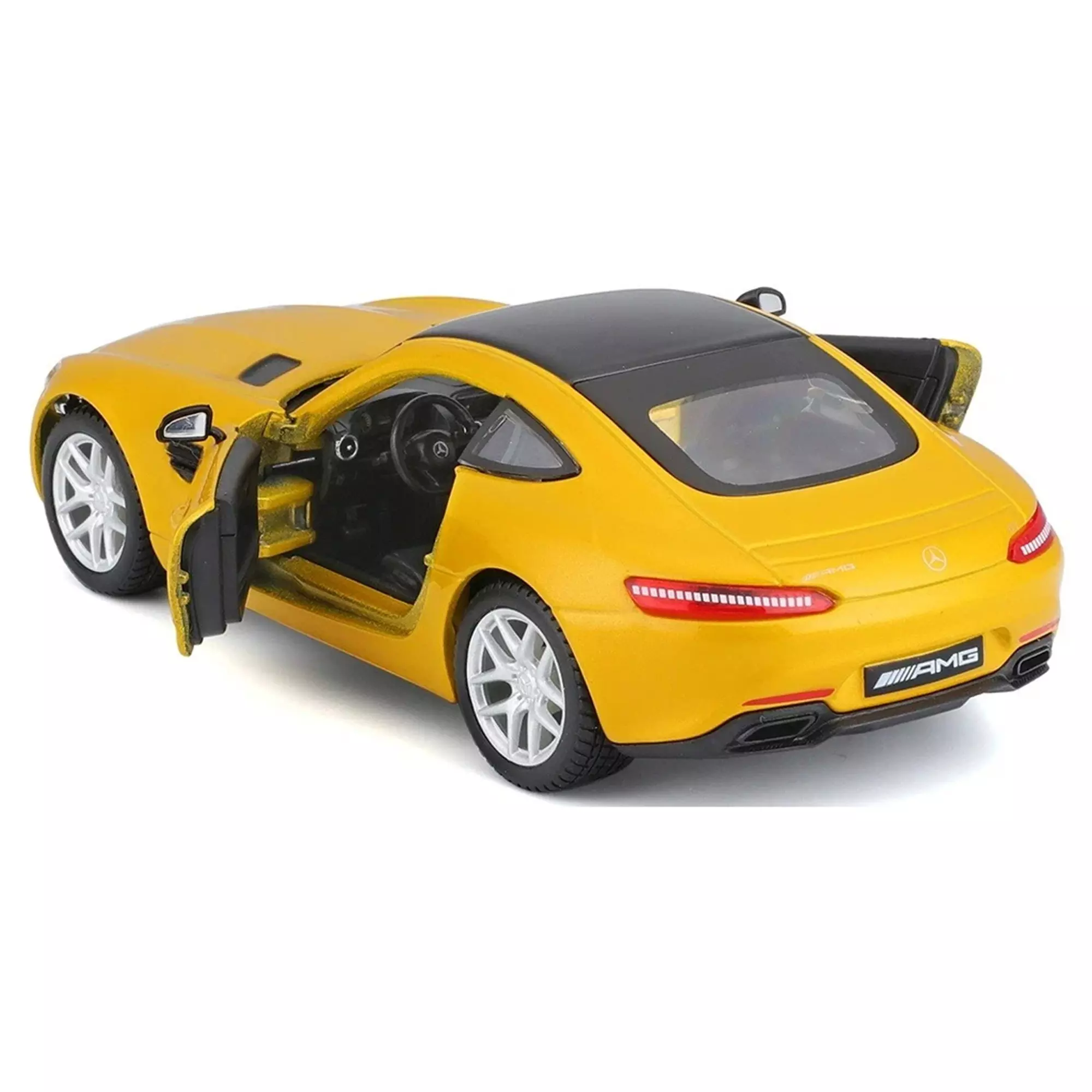 Машинка die-cast Mercedes-AMG GT Bburago 1:32, жёлтая 18-43065