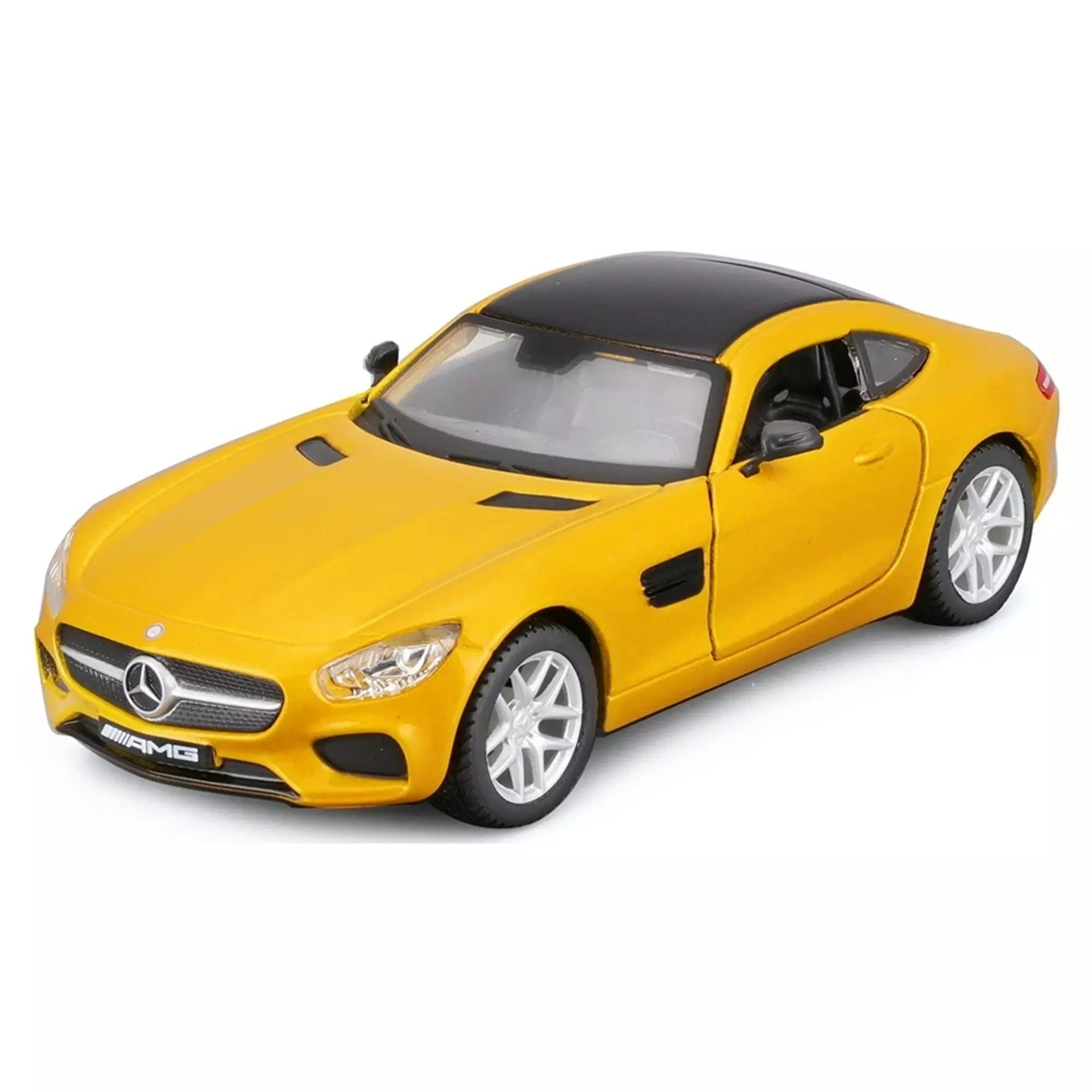 Машинка die-cast Mercedes-AMG GT Bburago 1:32, жёлтая 18-43065