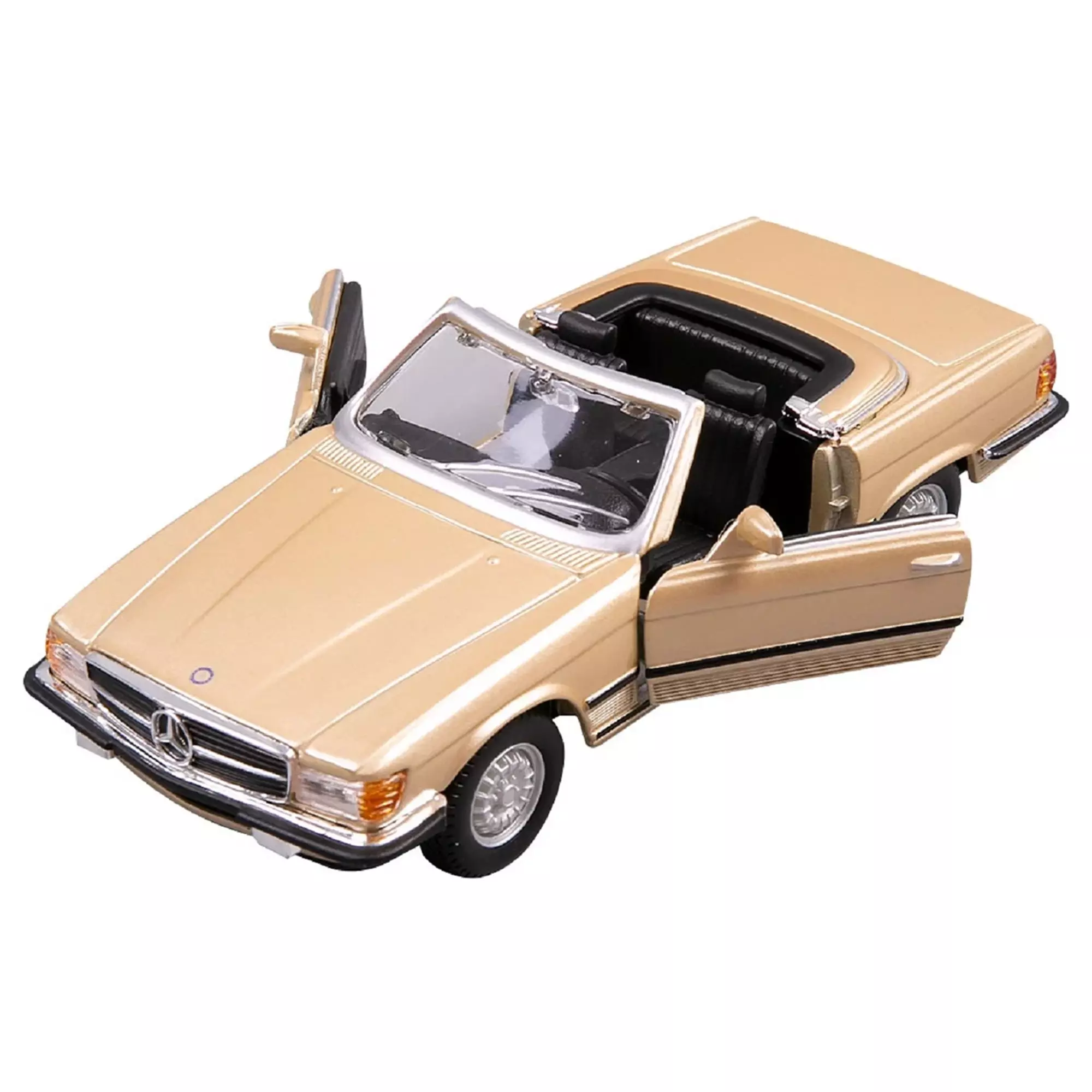 Машинка die-cast Mercedes-Benz 450 SL (1977) Bburago 1:32, золотая 18-43056