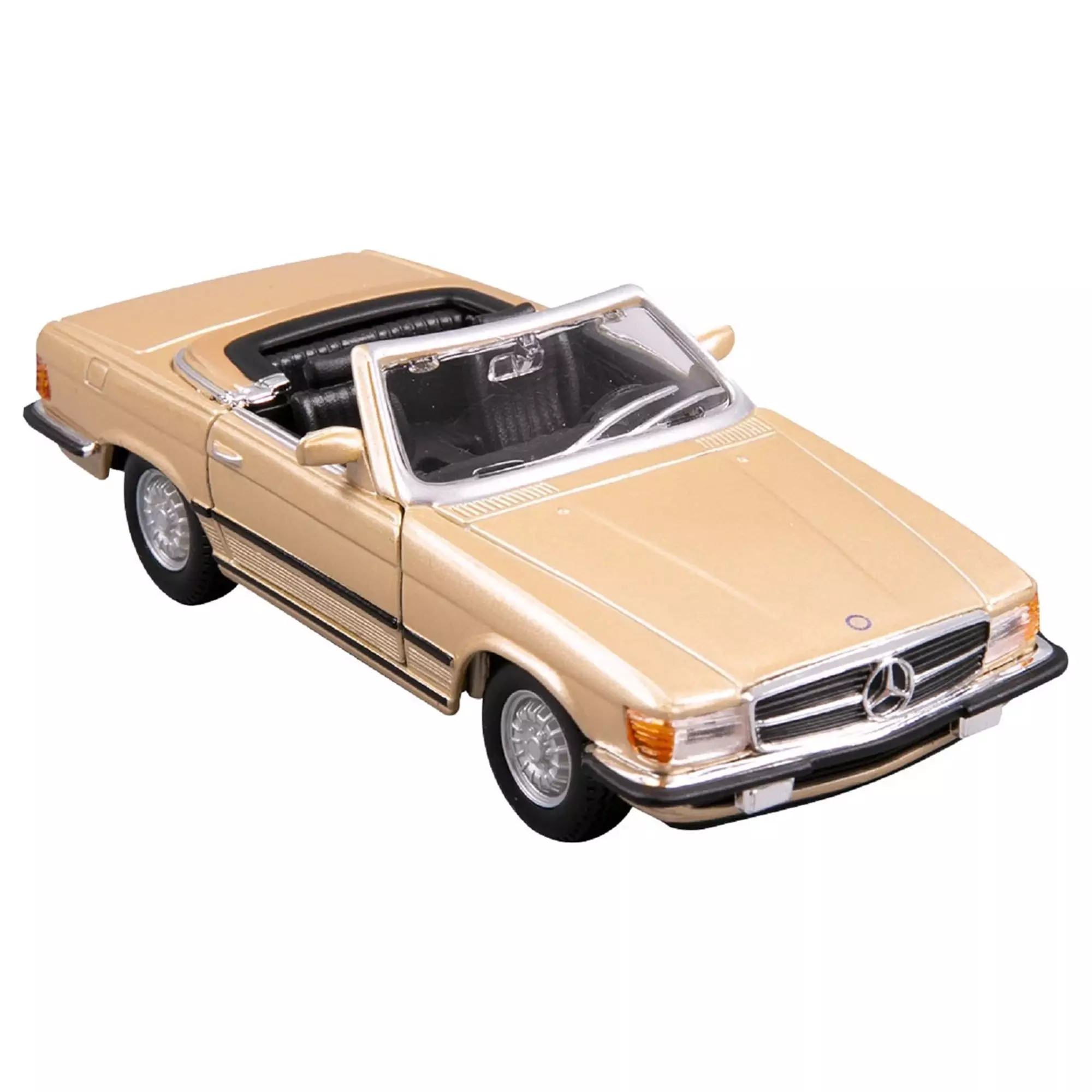 Машинка die-cast Mercedes-Benz 450 SL (1977) Bburago 1:32, золотая 18-43056