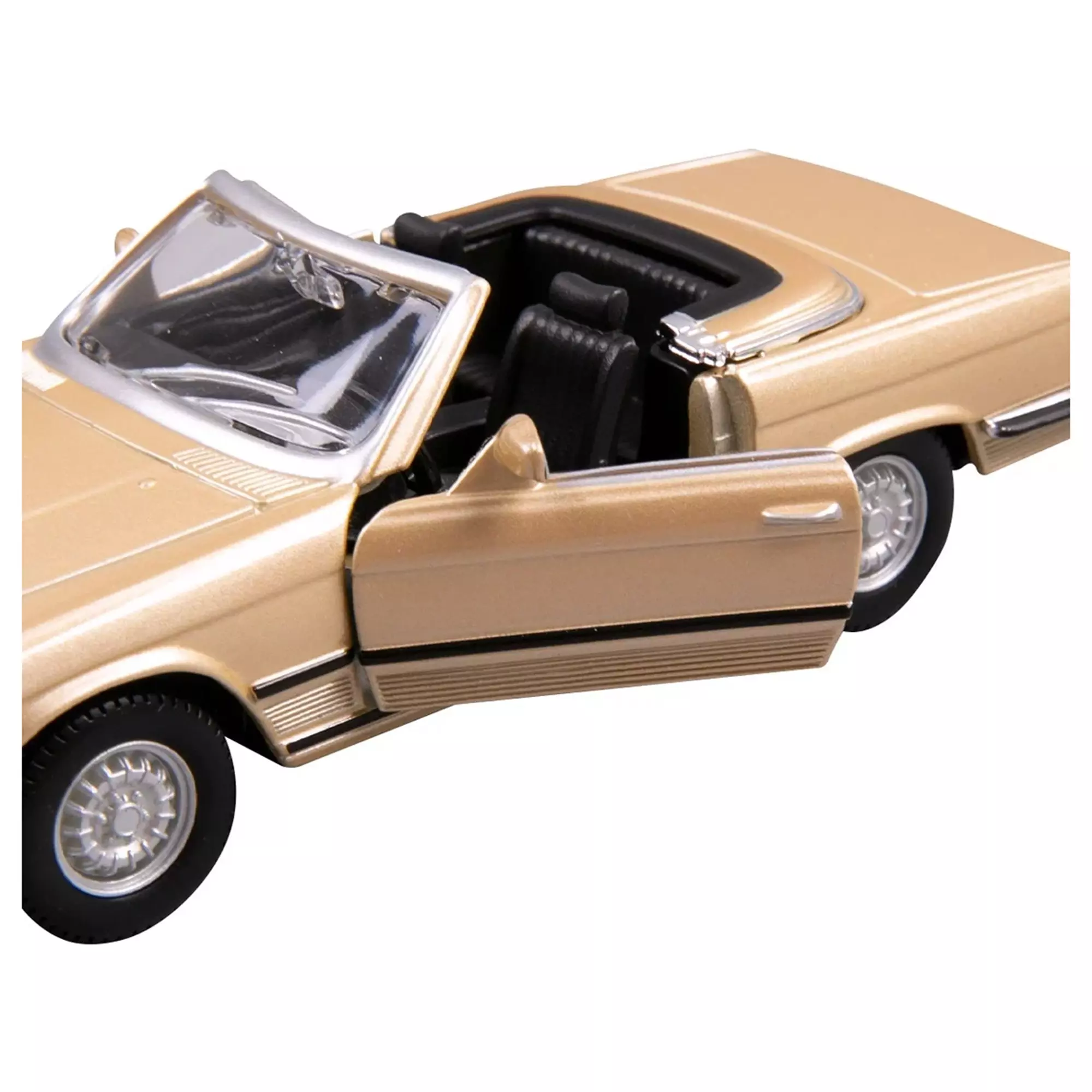 Машинка die-cast Mercedes-Benz 450 SL (1977) Bburago 1:32, золотая 18-43056