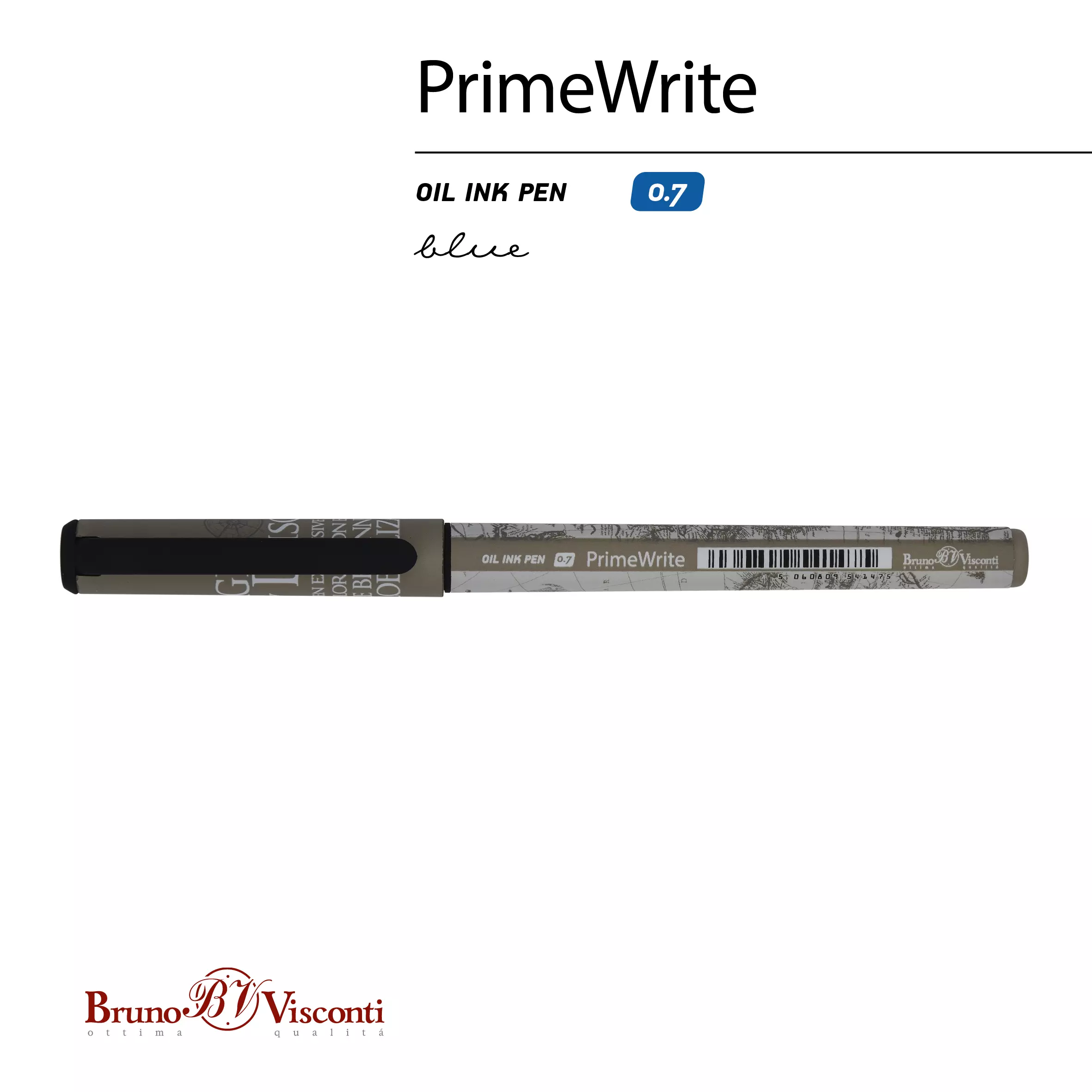 Шариковая ручка BrunoVisconti PrimeWrite АМЕРИКА 0.7 мм чернила синие