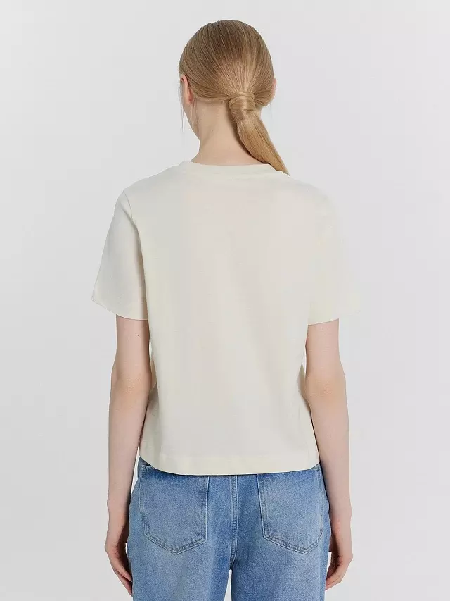Футболка женская Mark Formelle 112866 белый чай, р-р 164/170-112-118 (56 / 4XL)