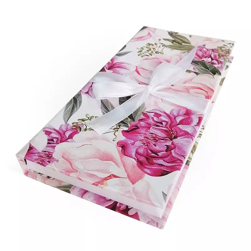 Подарочная коробка для денегс бантом Пионый белый Д10303П.030