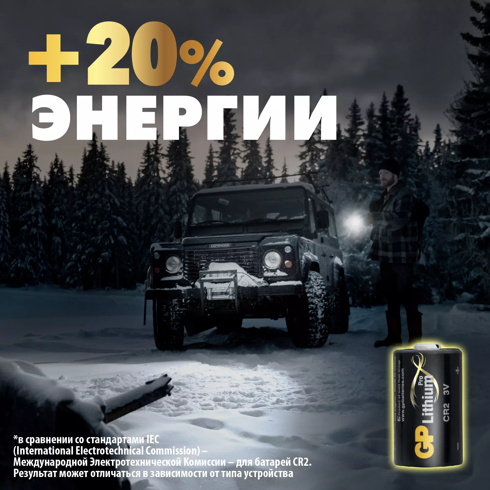Батарейка CR2 1шт GP