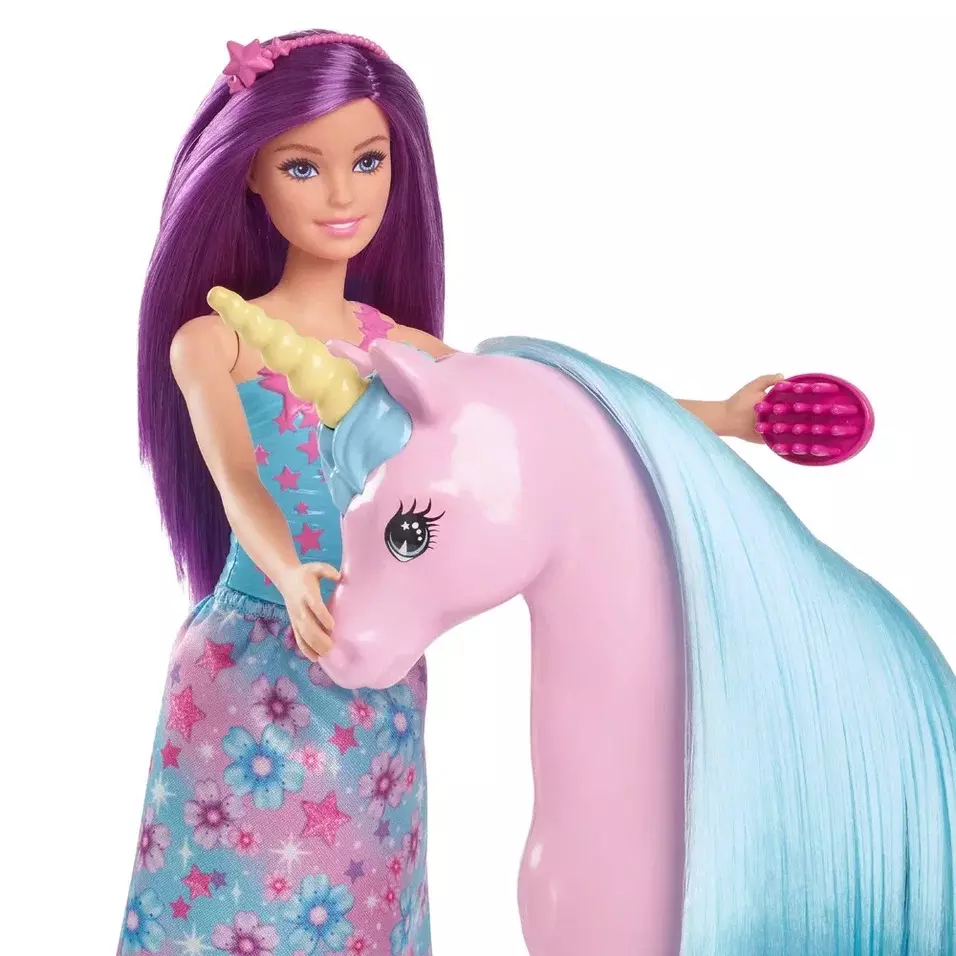 Игровой набор Барби и единорог Barbie HYT62