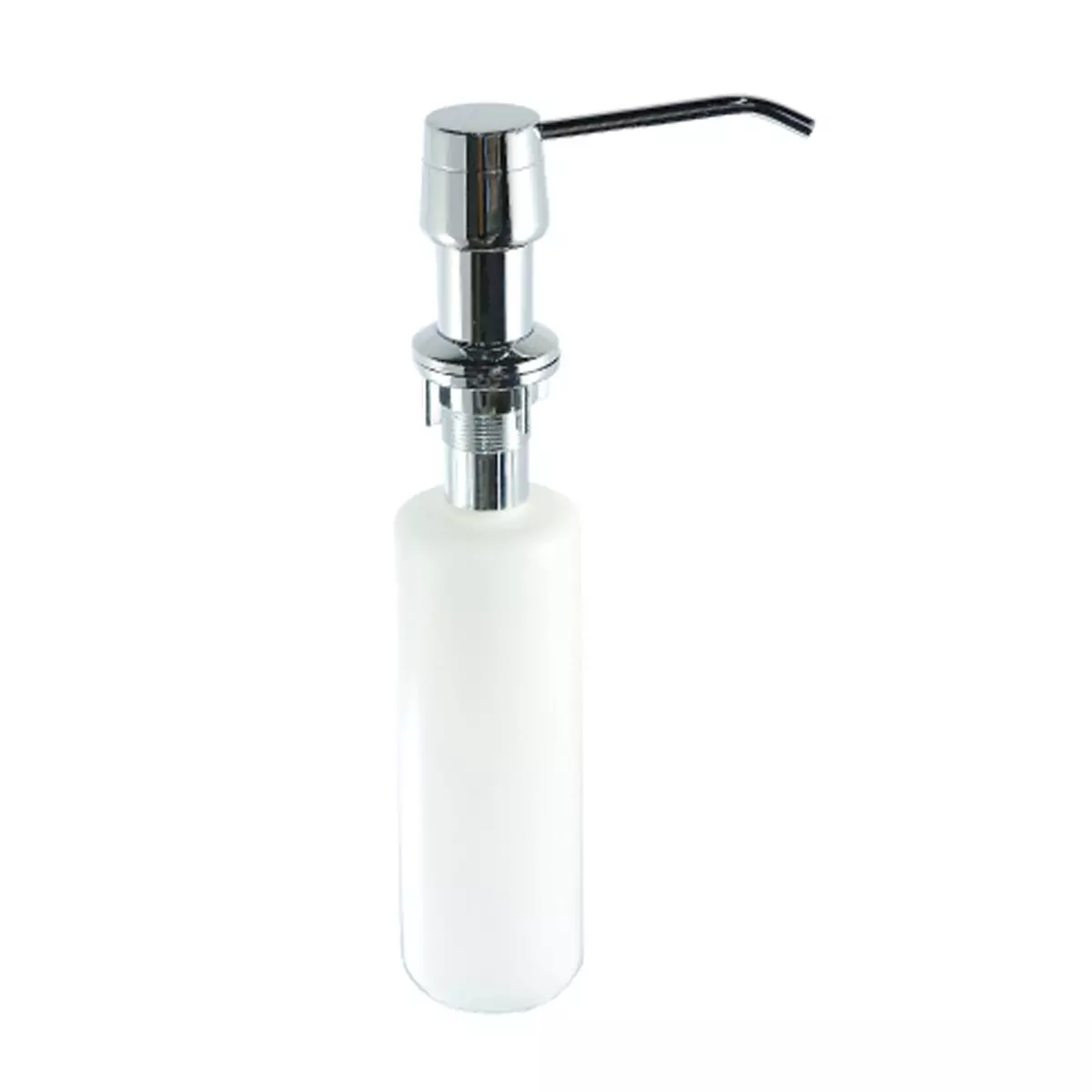 Дозатор для жидкого мыла врезной Rossinka AC-22P, цинк-пластик, хром