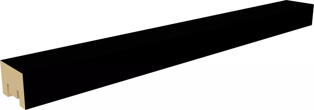 Интерьерная рейка МДФ STELLA Милана Black Edition 20*30*2700 (уп.8 шт.)