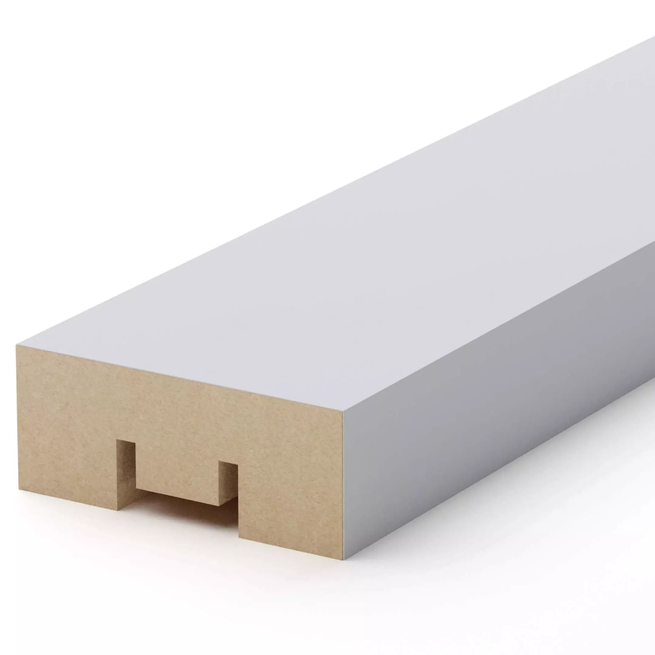 Интерьерная рейка МДФ STELLA Милана Белый 20х30х2700 мм