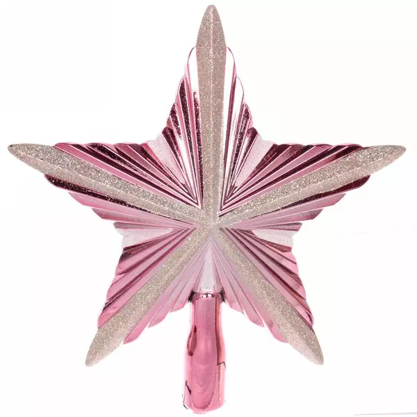Верхушка на елку Звезда SHINE Holiday 20 см, rose pink 201-1995
