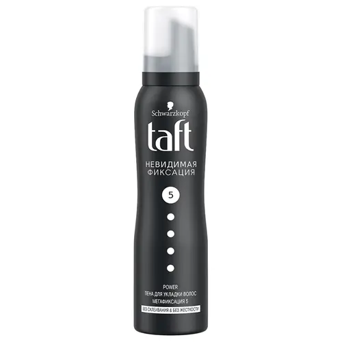 Пена для укладки Taft CLASSIC Power Невидимая фиксация мегафиксации, 150 мл