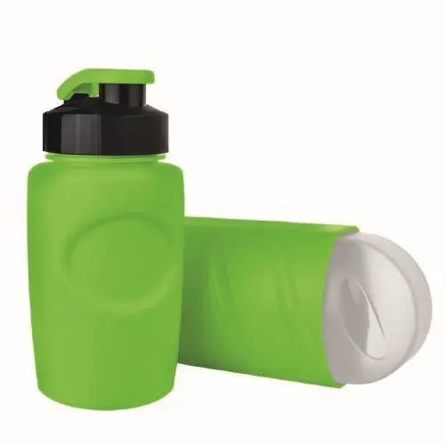 ###Набор Контейнер и бутылка для воды 350 мл, зеленый КК3151