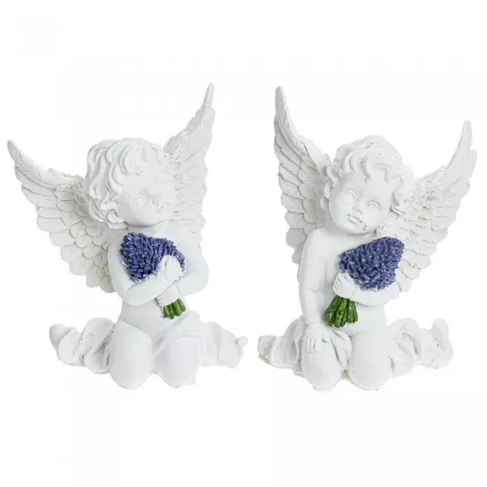 Фигурка декоративная Ангел, L10 W6 H13,5 см, 2в. 799015