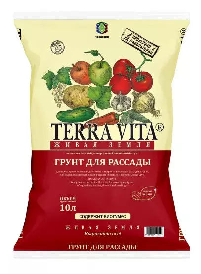 Грунт для рассады 10 л Terra Vita Живая земля