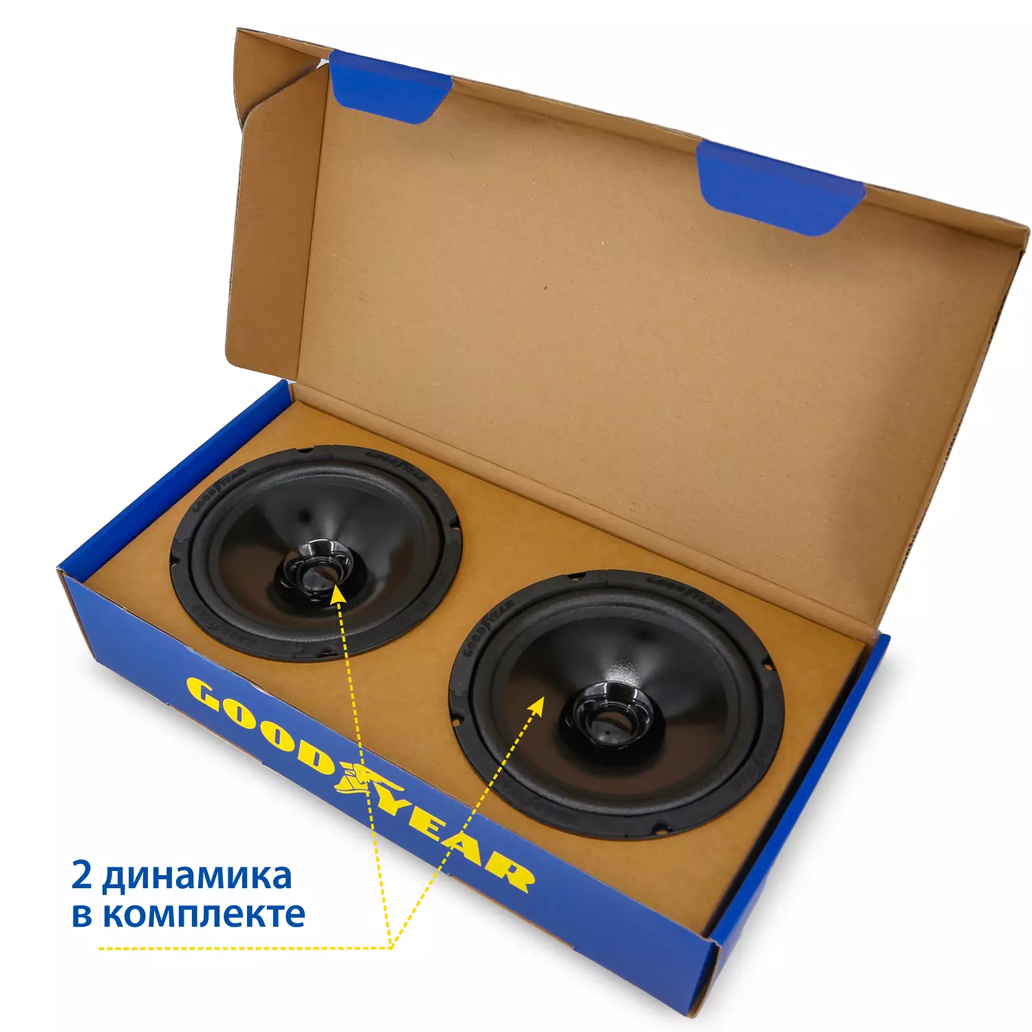 Акустическая система автомобильная Goodyear GY-С-165 широкополосная, к-т 2шт