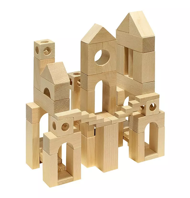 Деревянный конструктор Сказочные замки (104 элемента) Пелси К612