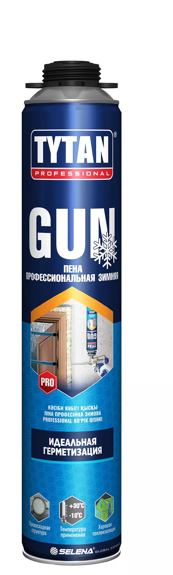 Пена монтажная профессионал зима Tytan GUN 750 мл