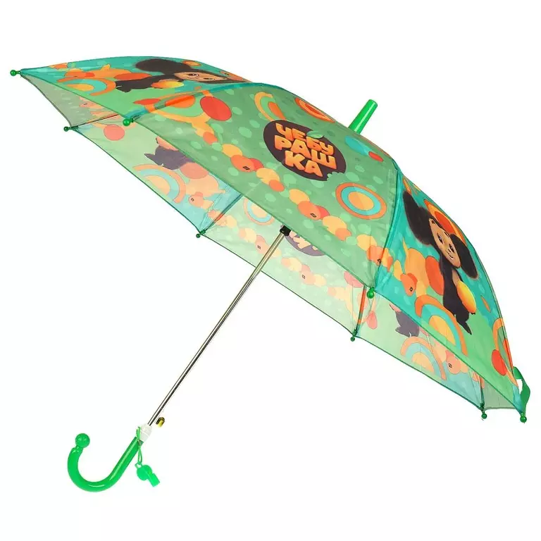 Зонт детский UM45-CHE Чебурашка r-45см, ткань, полуавтомат