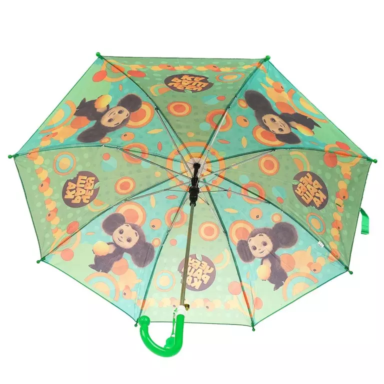 Детский зонт UM45-CHE Чебурашка r-45см, ткань, полуавтомат