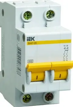 Автоматический выключатель IEK 2Р С 10А 4,5кА ВА47-29 MVA20-2-010-C